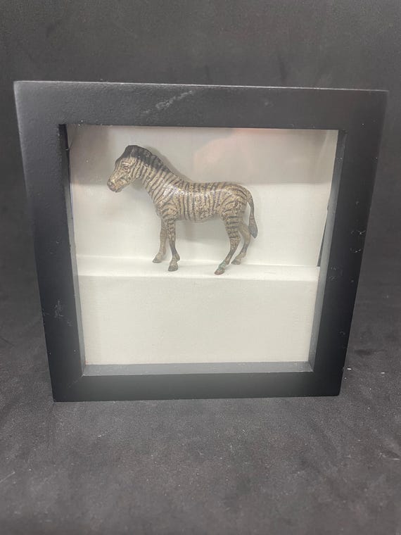 Vienna bronze Zebra in frame