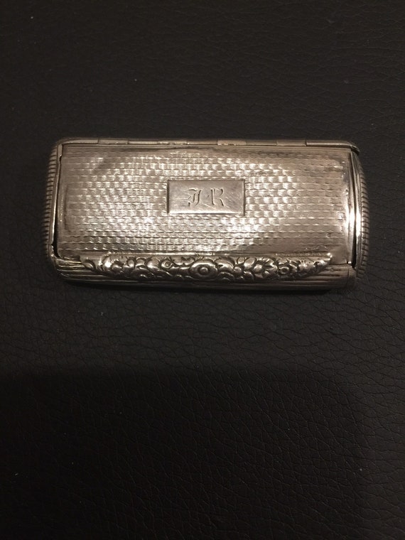 1820 Sterling Silver Snuff Tobacco box
