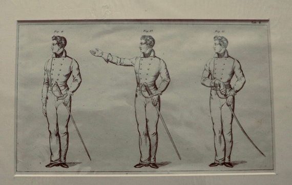 Biedermann antique fencing prints