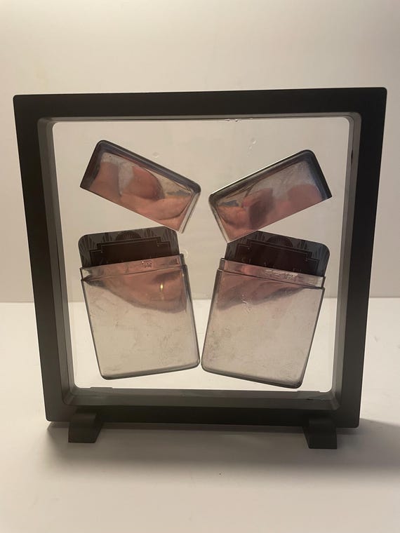 His / Hers Silver Card Case (Hers / Hers or His / His)