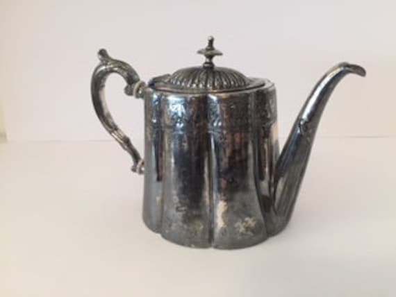 1851 Antique Silver plated Teapot