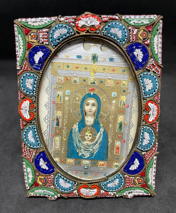 Vintage Italian Mini mosaic Frame