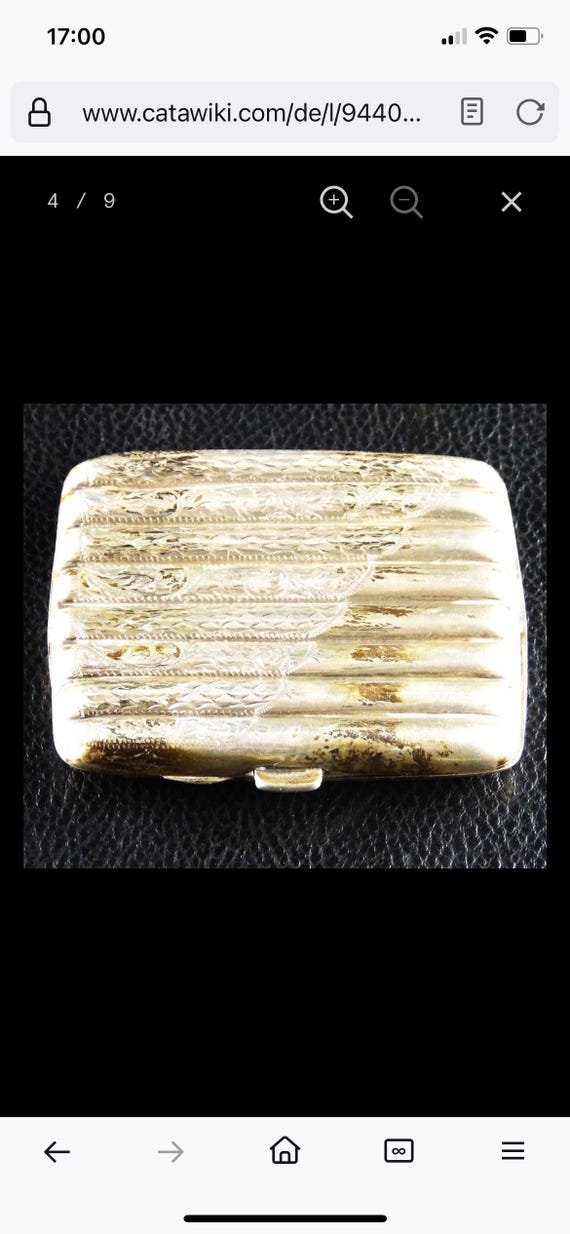 Cigarette/Cigar Case 925 Silver