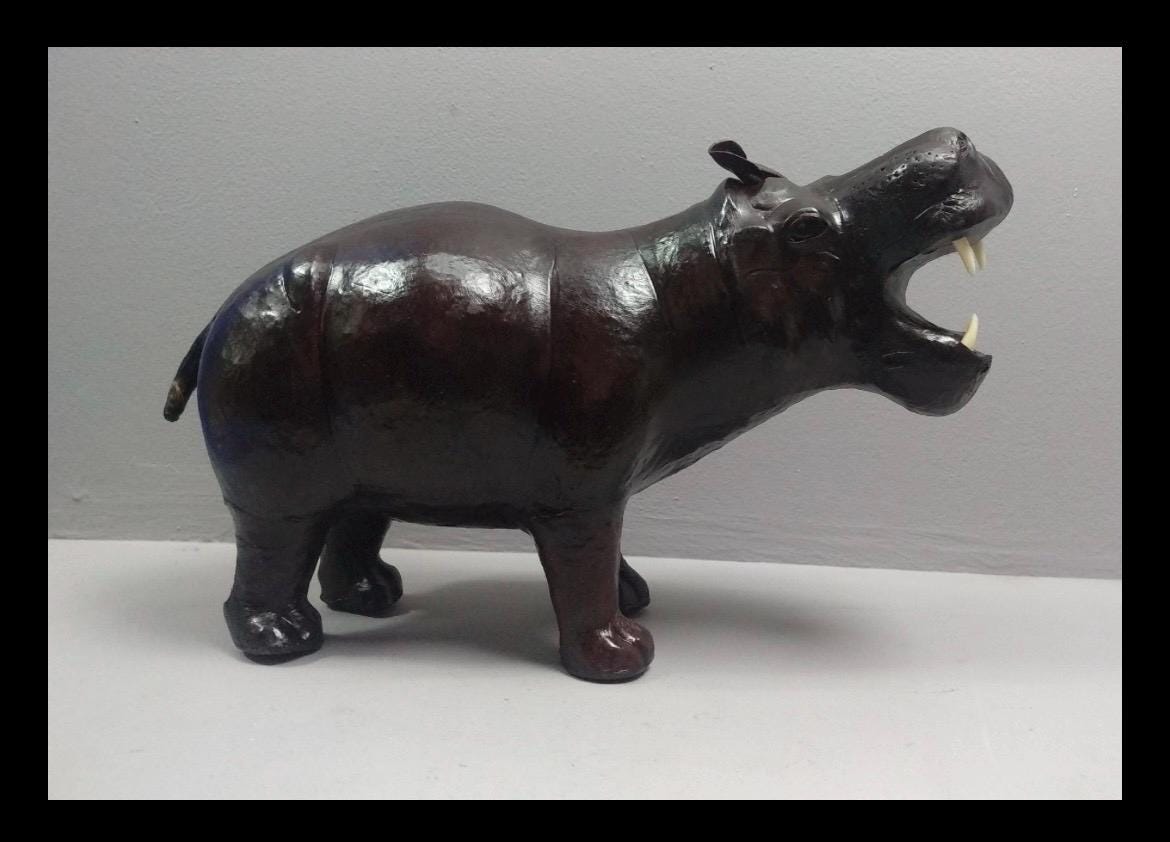 OMERSA デニム × レザー 置物 ネズミ マウス ビンテージ ベルベルジン OMERSA デニム × レザー 置物 オマーサ オメルサ カバ ビンテージ