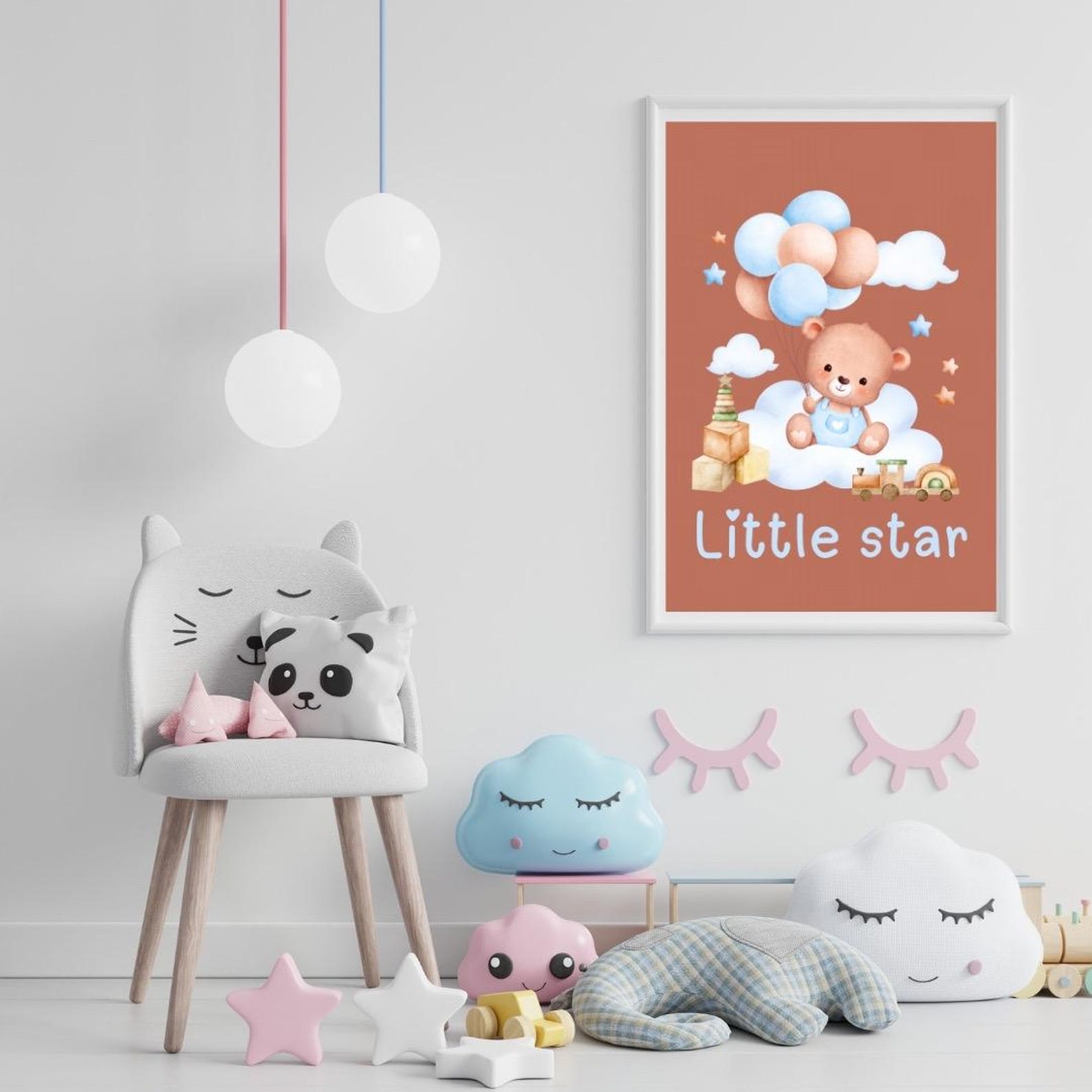 Little Star Printable, Print for Toddler Room, Kids Room, Cute Baby ...