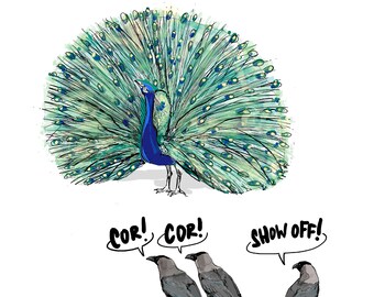 Funny Peacock - Etsy UK Funny Peacock - Etsy UK