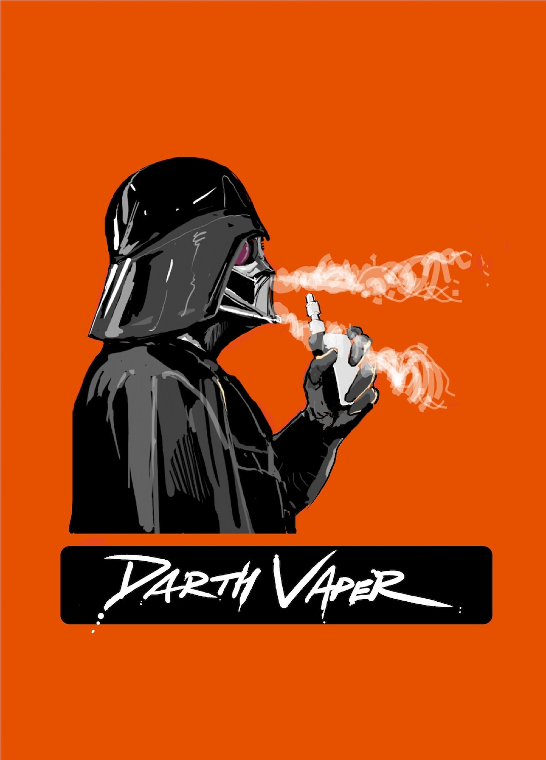 Darth Vader Funny Card,star Wars Vaping Birthday Card,funny Vaper  Card,vaper Birthday Card,dark Sith Card,smokers Birthday Card,vaping Card
