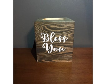 Tissue Box Cover - Bless You