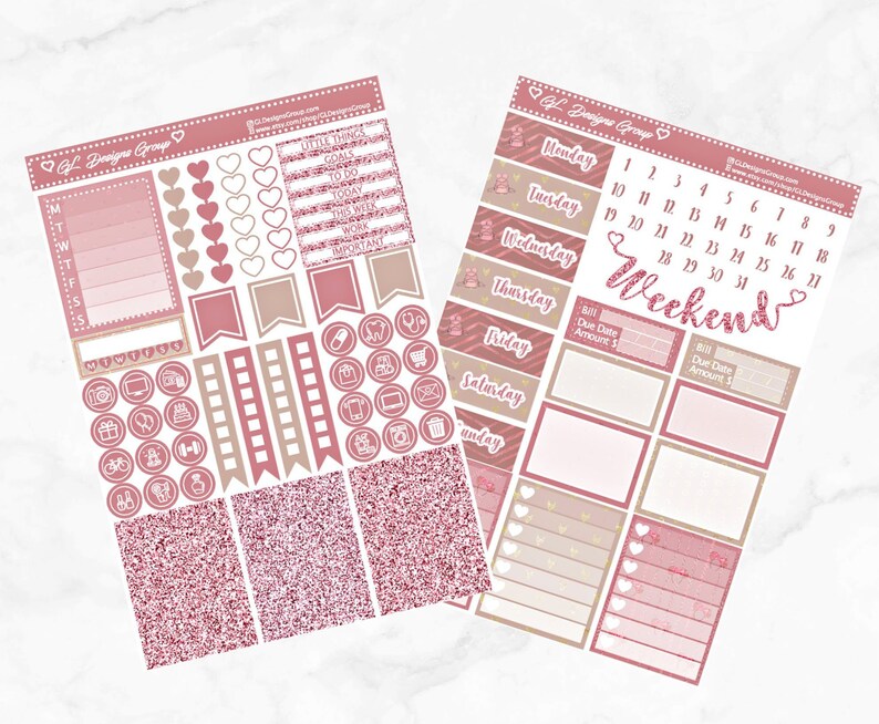 FREE Foiled Header Stickers K-18-0104 Erin Condren Planner Stickers Disney Best Day Ever-Weekly kit