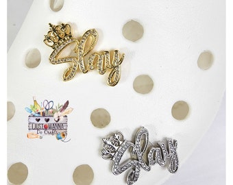 A Set (2) Slay Shoes Charms,  Shoe Charms, Charms for Your Shoes, Crocs