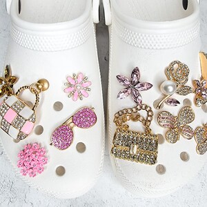 WHITE CUSTOM BLING CROCS – Hems and Hers