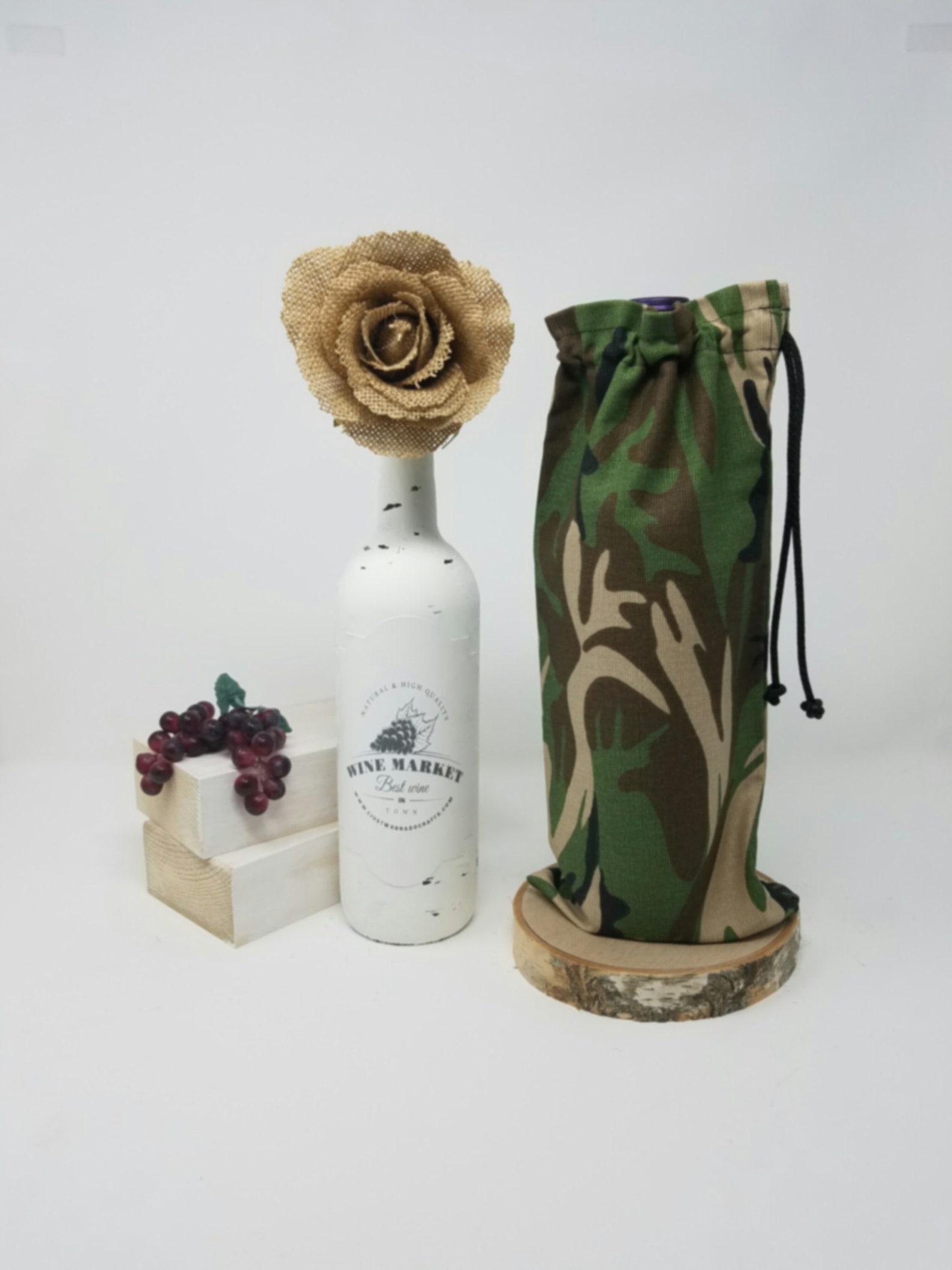 Camouflage Wine Bag Army Camouflage Vintage Camouflage Etsy