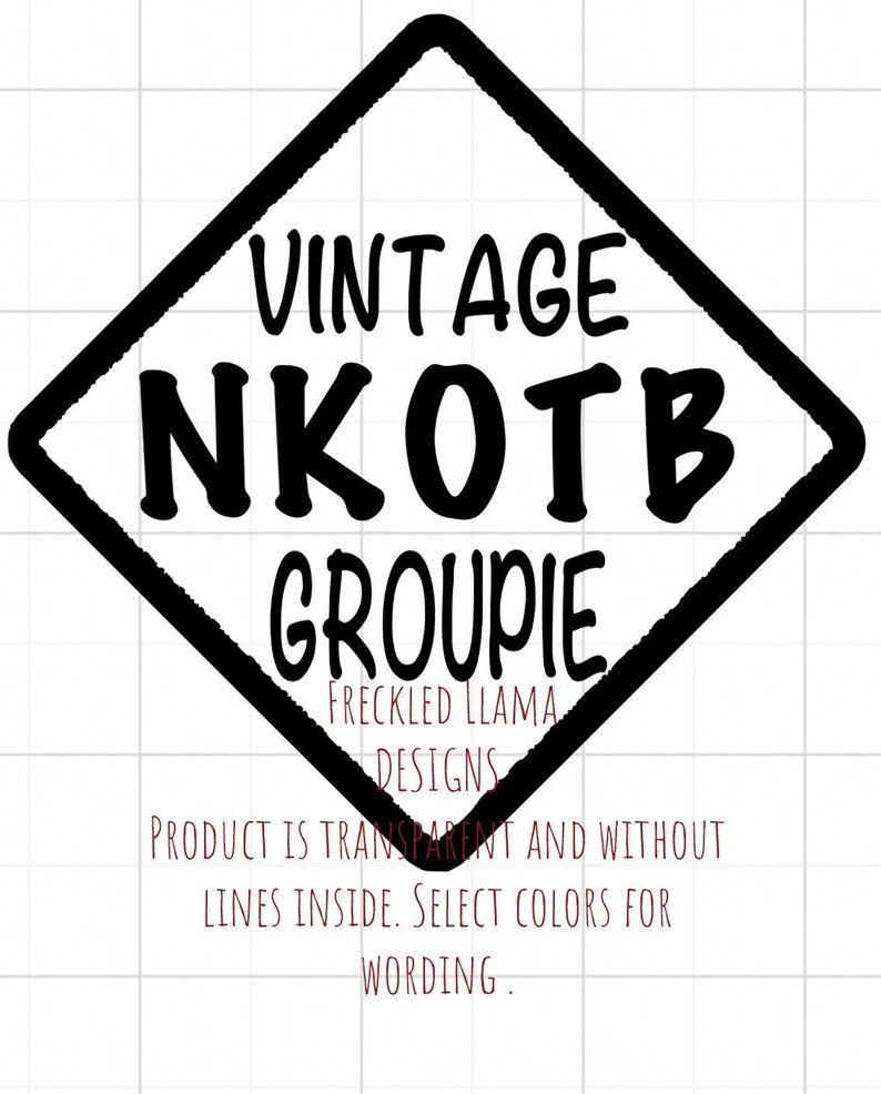 Download Vintage Nkotb Groupie Auto Decal Etsy PSD Mockup Templates