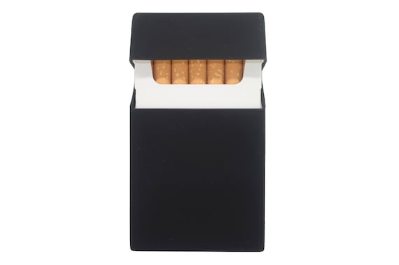 boite de cigarette Black Cigarete Case Box - Boite Cigarette - Zigarettenhülle -  Portasigarette - Caja De Cigarrillos Pitillera - SILICO Treat Your Joy
