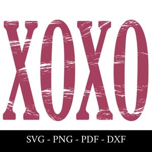 XOXO svg png dxf pdf - Xoxo SVG, Valentijnsdag Svg, Valentijnsdag Png, minnaar Varsity, Varsity Svg, Valentijnsdag Varsity digitale download