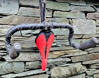 Ride into Love with this Upcycled Bike Seat & Handlebars (Bar antlers) Wall Art