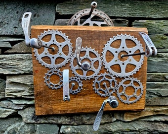 Gear Up in Style: Industrial Bike Sprocket Coat Rack. One of a kind!