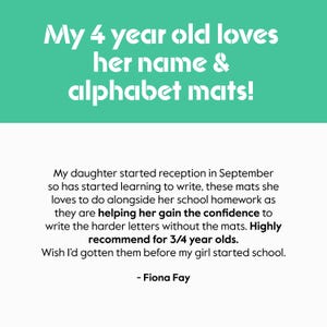Personalised Pre-Writing Practice Mat (Stage 1): Wipeable Learn To Write Name Tracing Set image 13