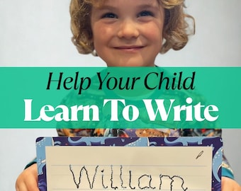 Personalised Learn to Write Name Letter Tracing Boards | Starting School Name Writing Mat Practice