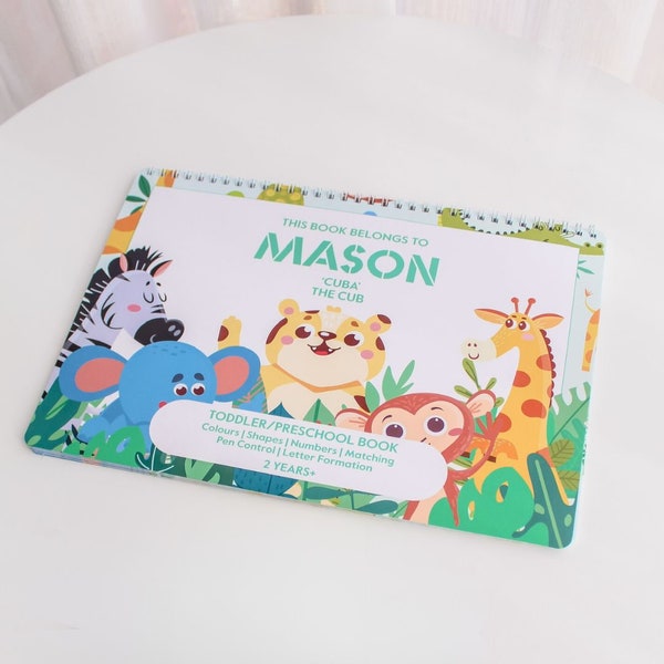 Drukboek voor peuters 2-3 jaar| Map voor vroeg leren | Educatief activiteitenboek voor peuters | Montessori-kleuterschool | Peuter cadeau