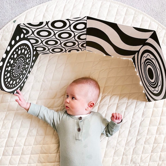 Black and White Baby Gift Sensory Board Tummy Time Toys Etsy UK