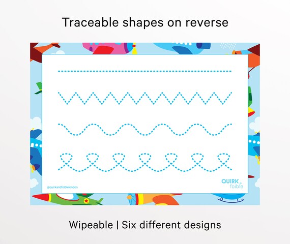 Tracing Lines Tracing Shapes eyfs Learning Learn To Write | Etsy