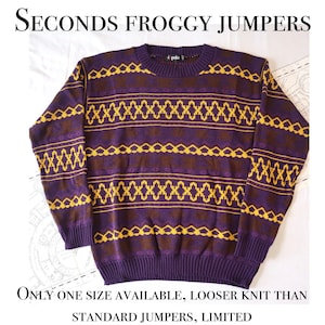 Seconds purple frog jumpers medium only image 1