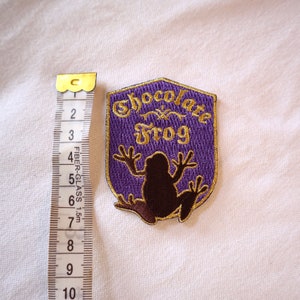 Purple frog iron on patch image 3