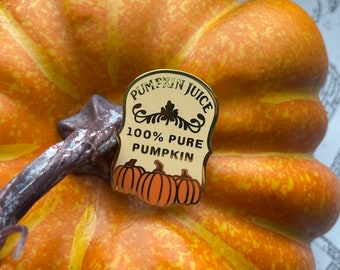 Pumpkin drink enamel pin