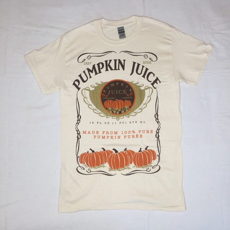 Pumpkin drink T-shirt Unisex fit gold print tshirt