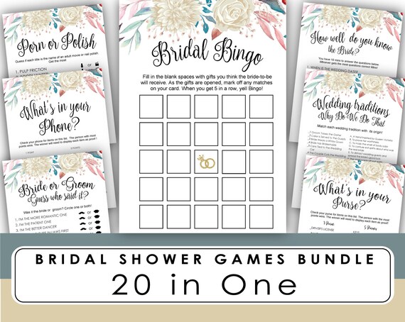 Bingo Beach Party Porn - bridal shower game BINGO printable, Bride or Groom bridal shower games,  wedding shower games Bachelorette Party bridal shower game printable