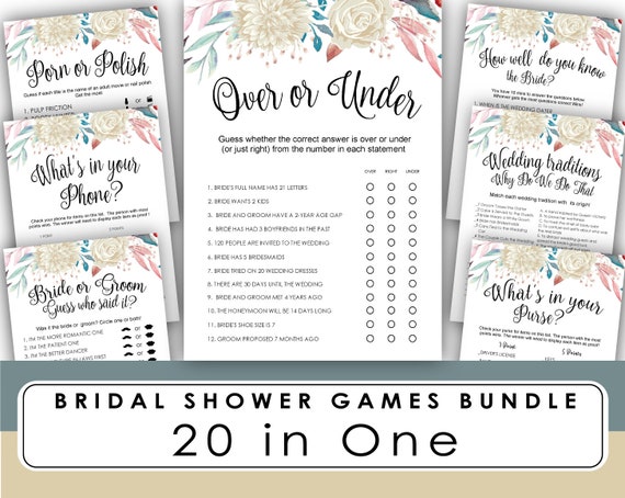 Bridal Shower Games Printable Match The Movie Love Quotes Etsy