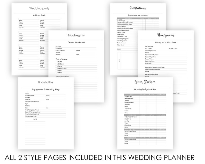 Wedding Planning Book Pdf