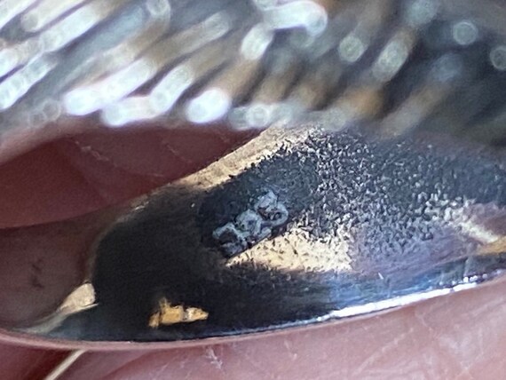 Fabulous vintage Heavy solid Sterling Silver wolf… - image 9