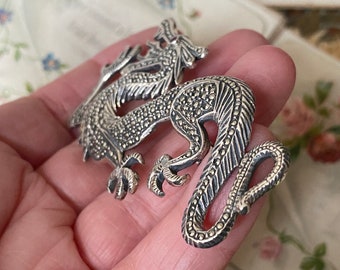 Fabulous Unusual Large Vintage Sterling Silver & Marcasite