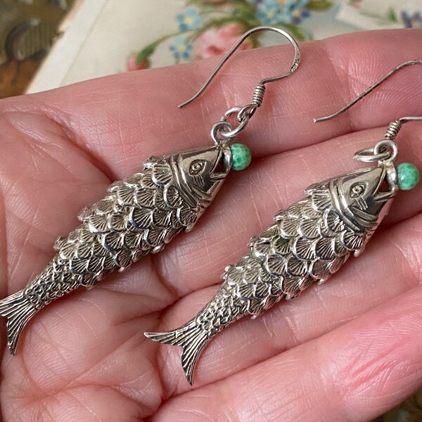 Chinese Fish Earrings Etsy