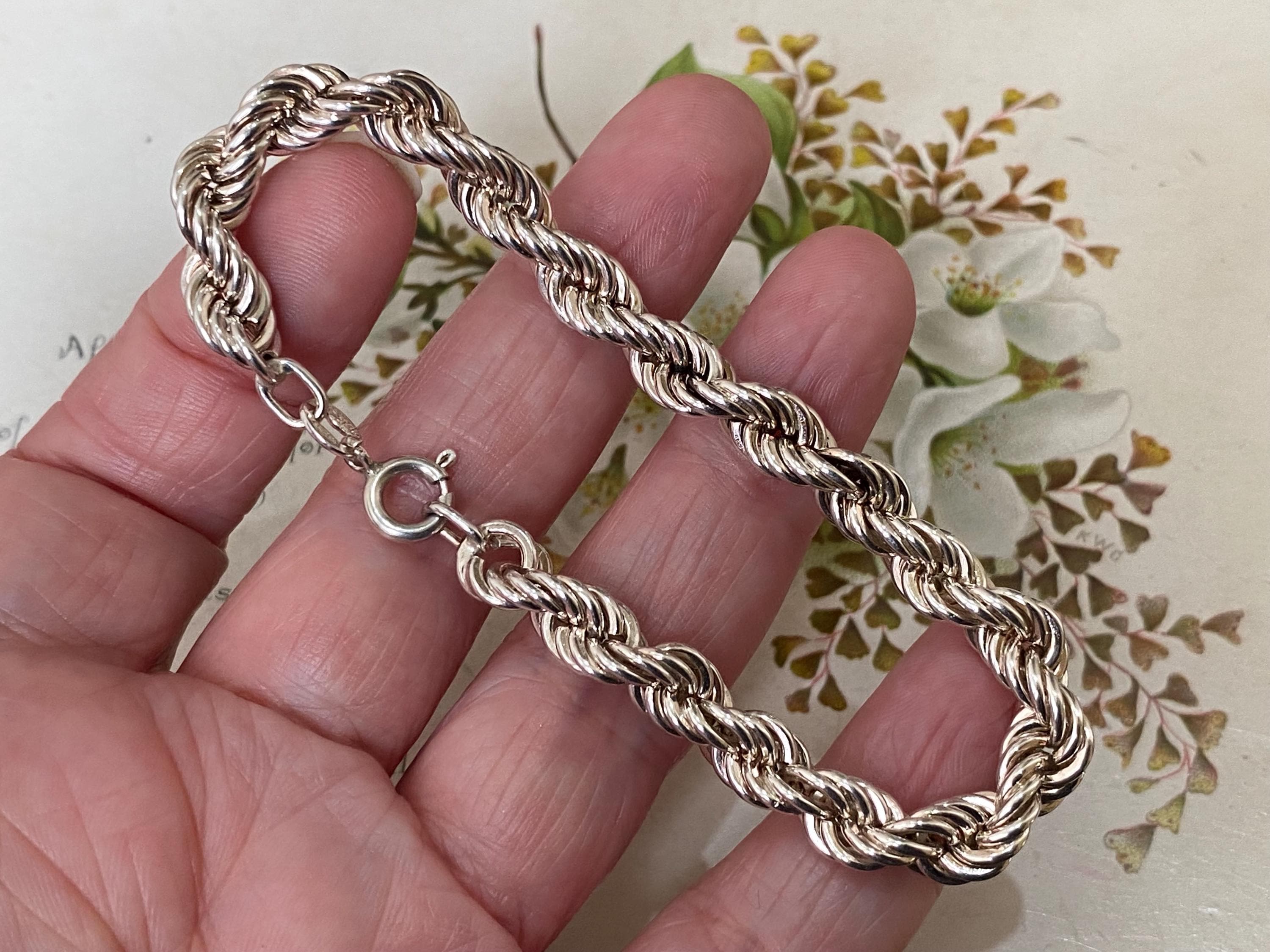 Silver 925 Vintage Italian Bracelet - Etsy Australia