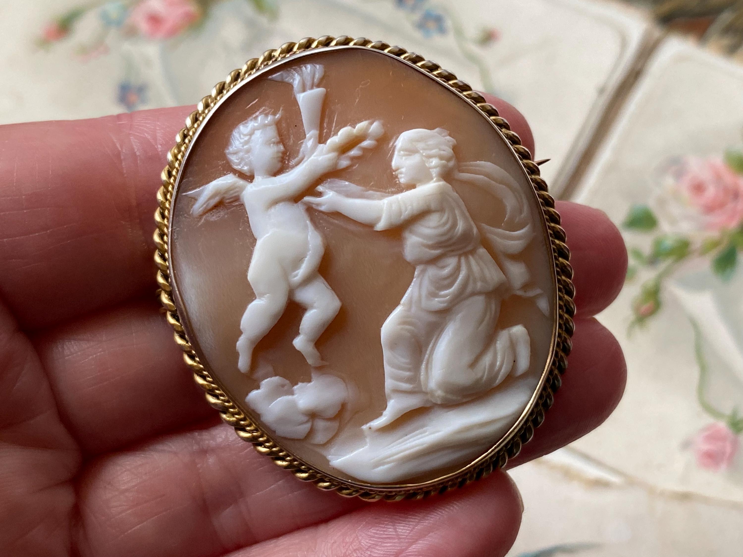 Carved Shell Cameo - Etsy