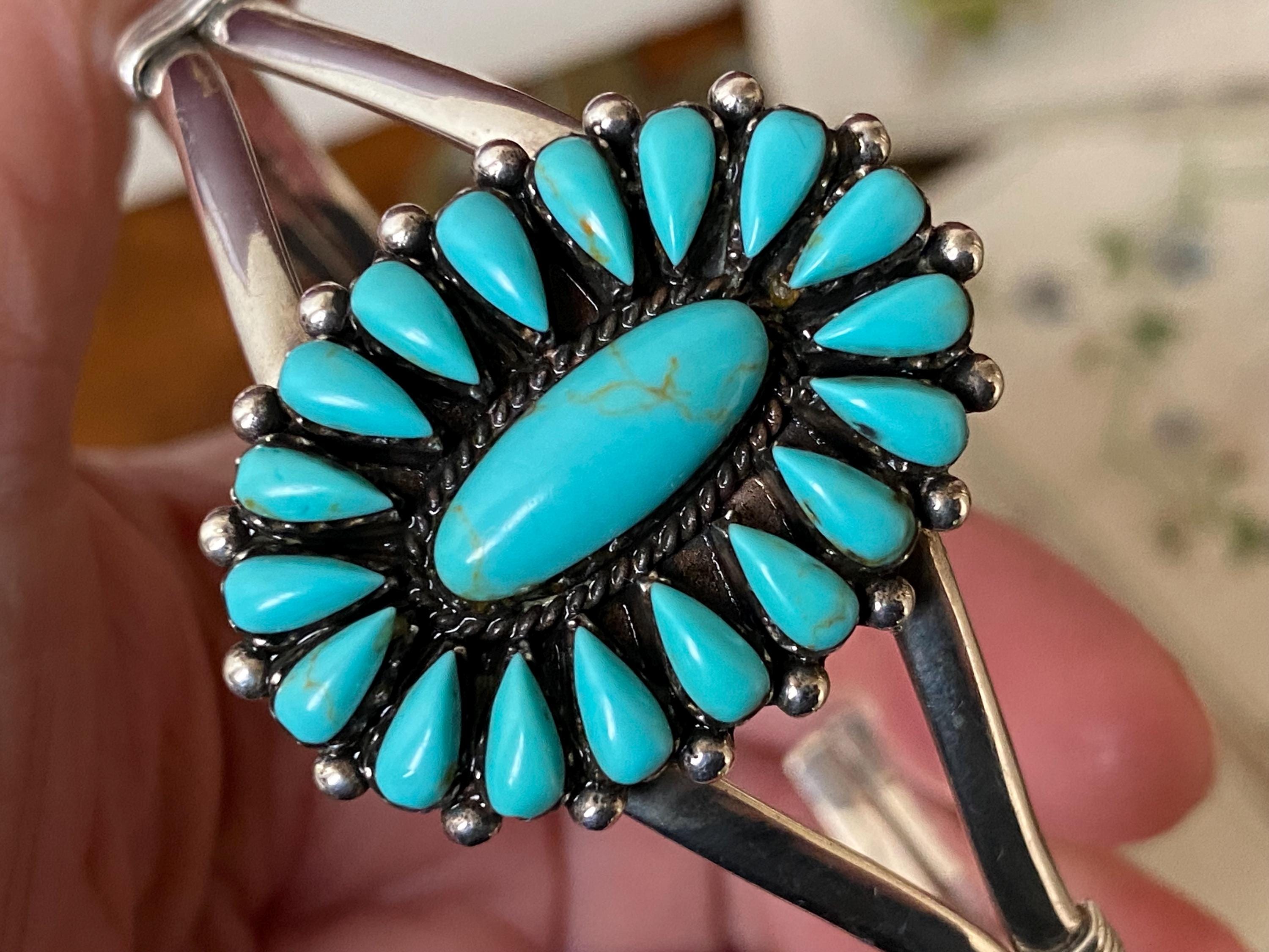 オールドナバホ バングル スターリング シルバー ターコイズ 1940's