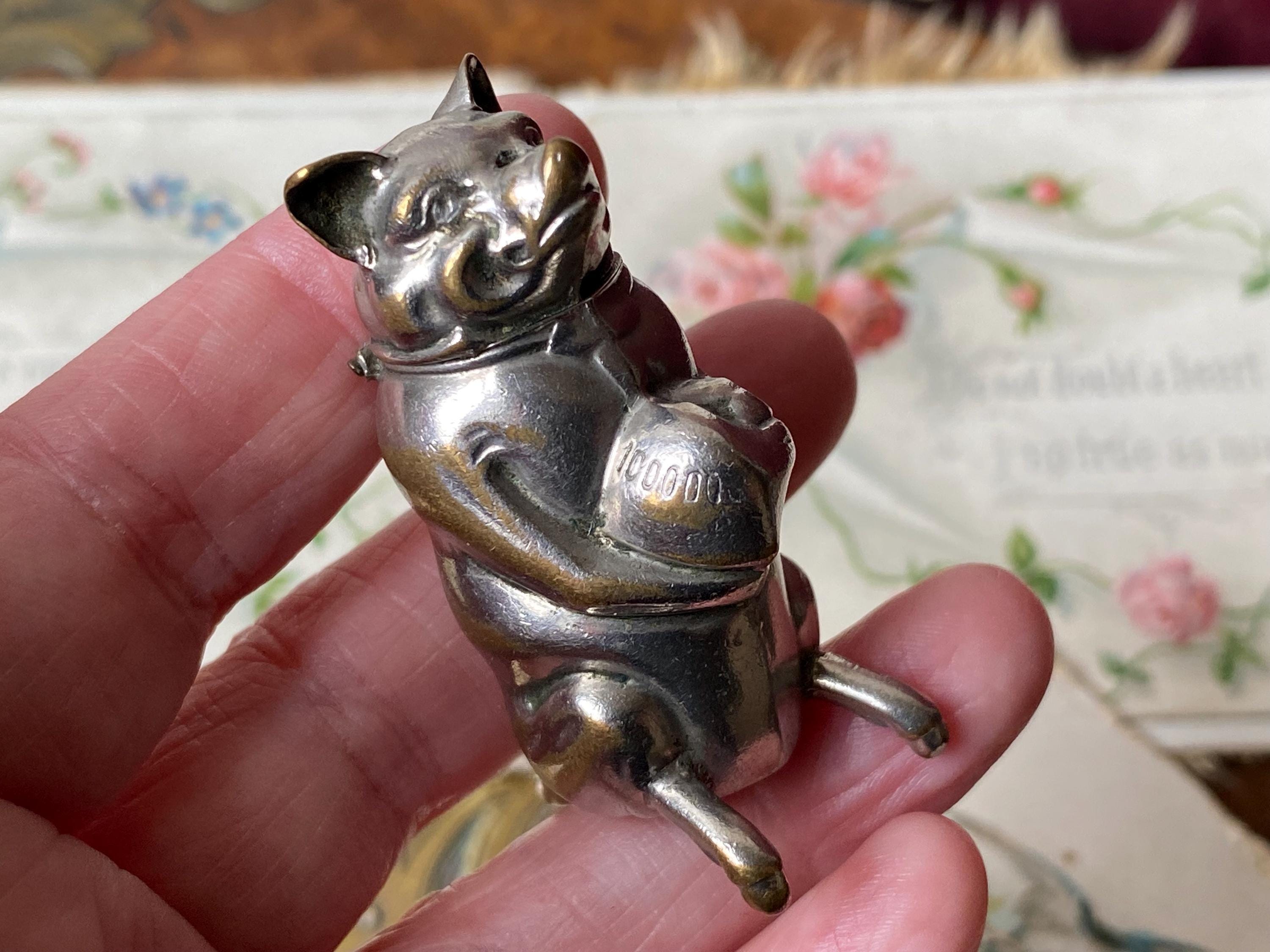 ヴィンテージ・シルバー・マッチホルダー A