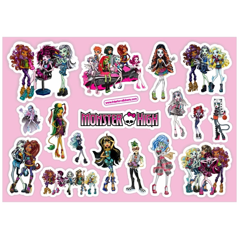 monster high stickers set 2 vinyl stickers cute stickers
