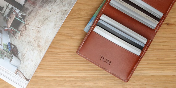 Slim Manhattan Leather Classic Wallet Handmade by Hentley