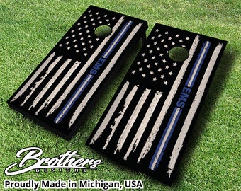 Thin ACU Corn Hole EMS Flag 1x4 Regulation Size Custom Cornhole Board Game Set Bag Toss