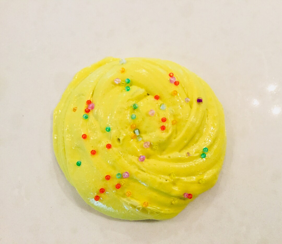 Cake Batter Slime Etsy