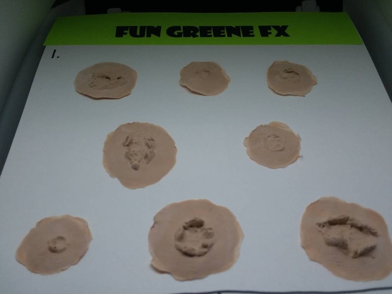 Small Prosthetic Wounds. Gunshot Lesions. Latex Prosthetic Etsy