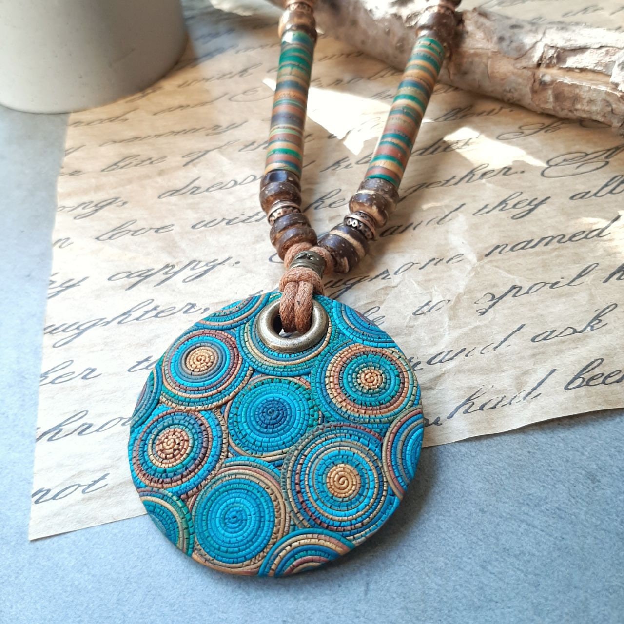 Statement Large Multicolor Bright Boho Necklace Turquoise - Etsy Australia