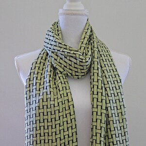 Yellow Green Tassel Scarf, Summer Scarf, Spring Scarf, Fall Scarf, Winter Scarf, Fashion Scarf, Lightweight Scarf, Long hijab