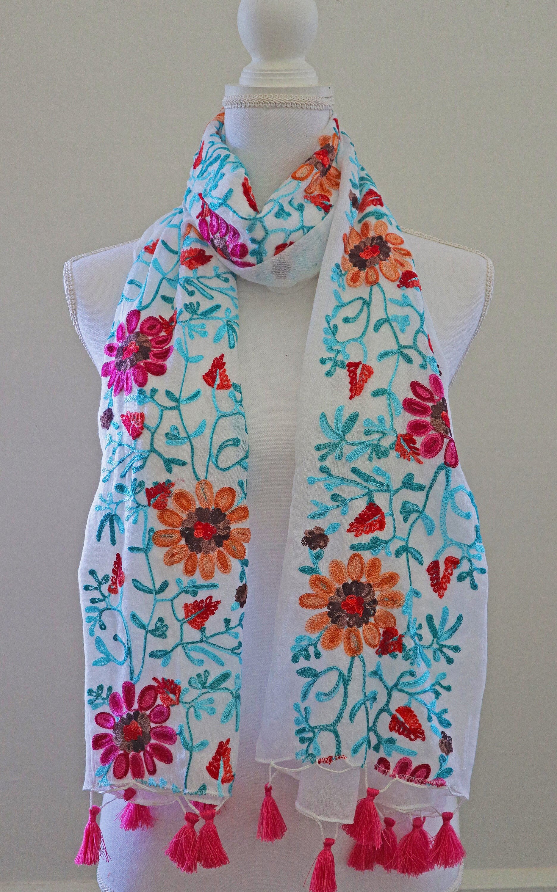 Foulard di seta piccole sciarpe per le donne stampa leggera motivo floreale sciarpa sciarpa sciarpa sciarpe moda crema solare scialli e impacchi per la primavera sciarpa festiva, Azzurro, Taglia unica