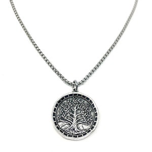 Large Tree Of Life Necklace For Men, Minimalist Celtic Jewelry, Family Tree Pendant, Tree of Life Charm Pendant, Gift For Him, Gift for Her