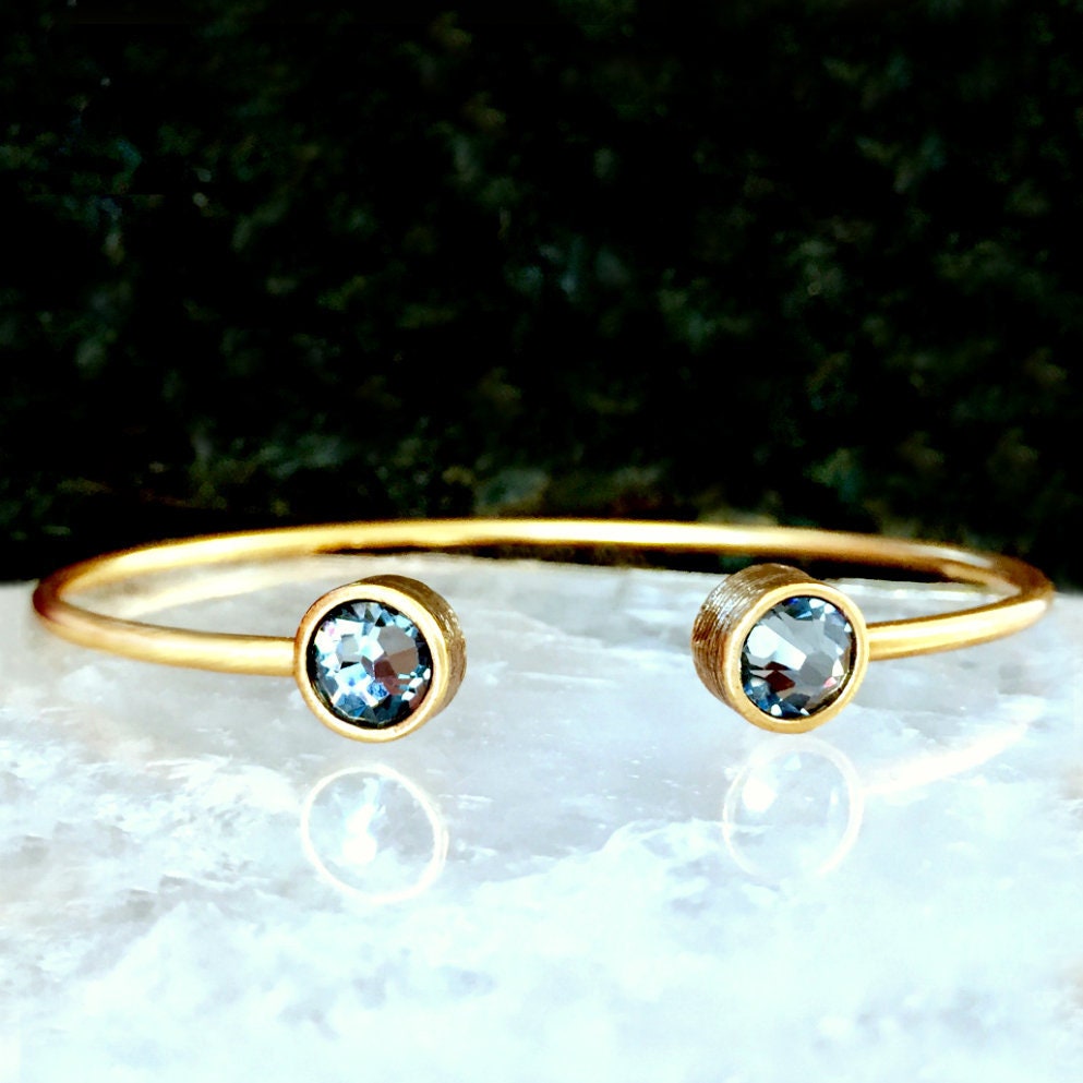 Cuff Bracelet Crystal Open Adjustable Cuff Bangle Bracelet Etsy